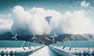 Decarbonisation Floating Solar Power Plant Offshore Wind