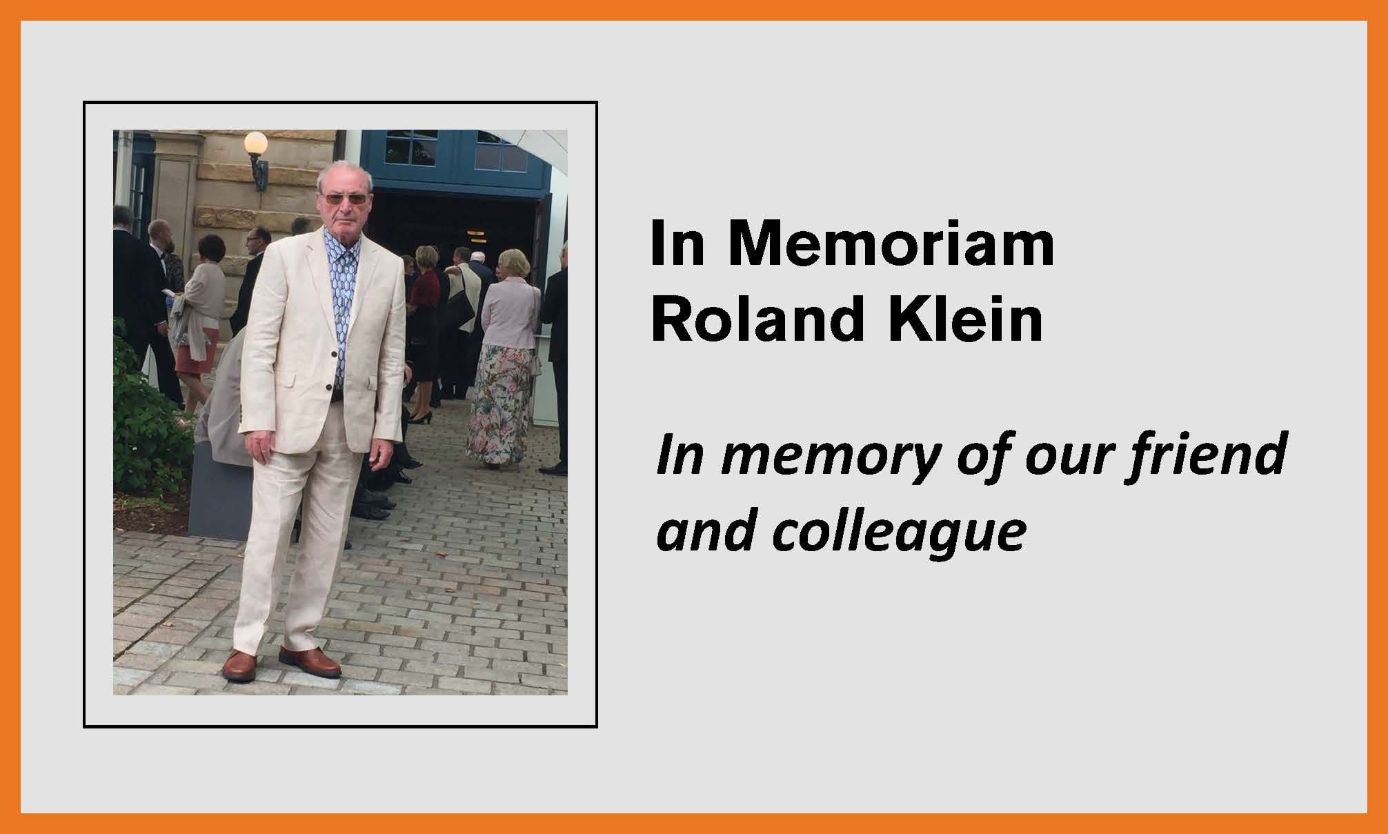 Roland Klein In Memoriam