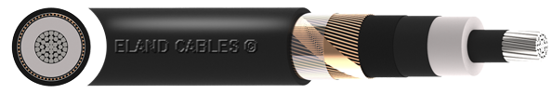 Close up of NA2XS2Y cable showing layers