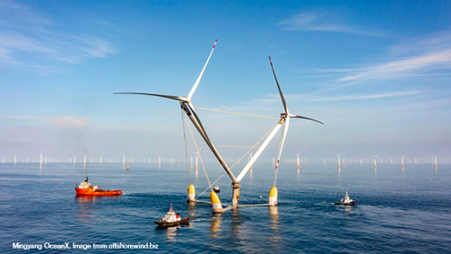 Mingyang OceanX flotaing wind platform