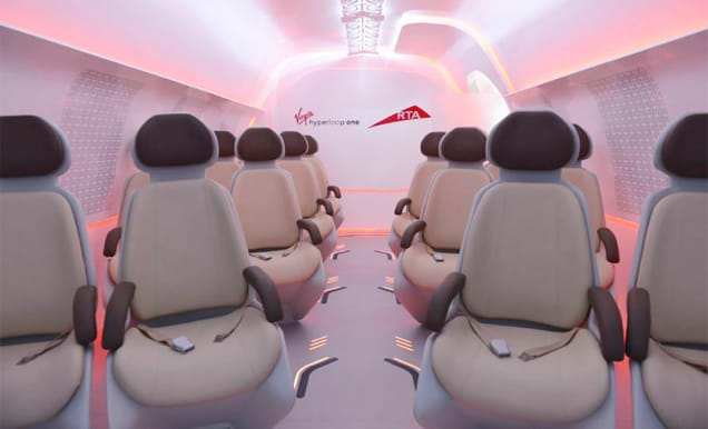 RTA Virgin Hyperloop One Commuter Pod Interior