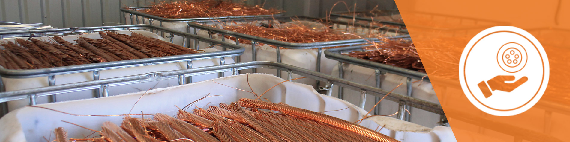 Cable Recycling Banner With Icon