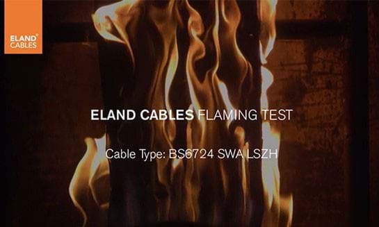 Eland cables flaming test