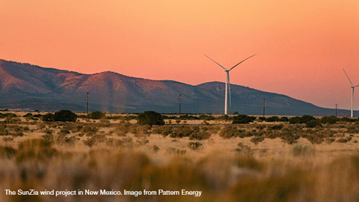 The SunZia wind project in New Mexico