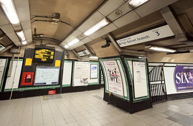 London Underground Camden Town tube station interchange
