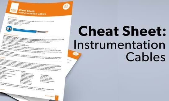 Cheat Sheet Instrumention Cables