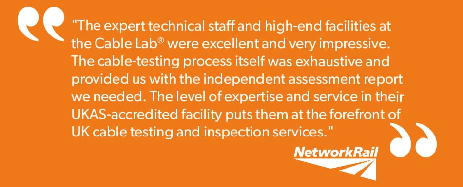 MV Testing Network Rail Testimonial In Page Banner Text