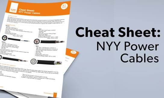 Cheat Sheet NYY Power Cables